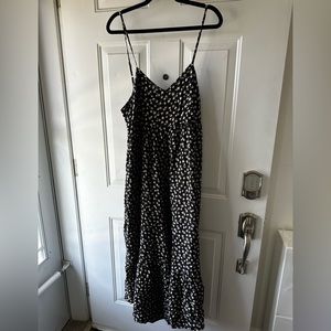Size large floral black jumpsuit